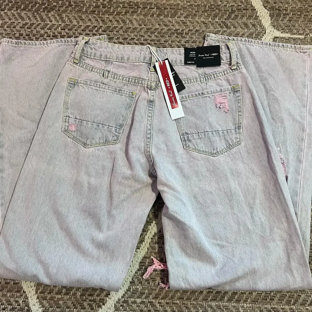 Smoke Rise Alex Mid Rise Wide Leg Curvy fit jean Sz 26